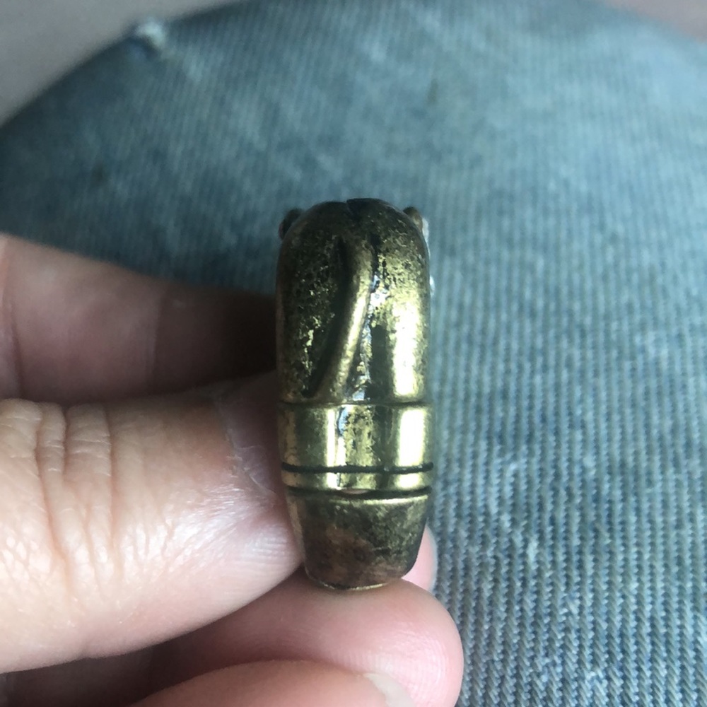 Vintage Bronzed tone stretchy elephant ring - Picture 6 of 7